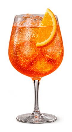 Styled drink cutout: Aperol Spritz
