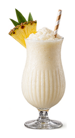 Styled drink cutout: Piña Colada Milkshake